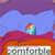 Size: 4000x4000 | Tagged: safe, artist:anonymous, rainbow dash, pegasus, pony, g4, bed, comfortable, comfy, drawthread, eyes closed, meme, open mouth, ponified, ponified meme, requested art, sleeping, solo