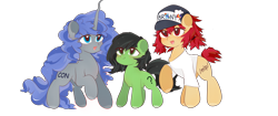 Size: 11400x4800 | Tagged: safe, artist:slumber20, oc, oc:conpone, oc:contard, oc:filly anon, /mlp/, /mlp/ con, female, filly