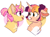 Size: 1692x1256 | Tagged: safe, artist:moccabliss, oc, oc:dream weaver, oc:summer sunrise, alicorn, pony, unicorn, female, glasses, interdimensional siblings, mare, offspring, parent:sunburst, parent:twilight sparkle, parents:twiburst