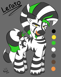 Size: 1156x1457 | Tagged: safe, artist:kingkrail, oc, oc only, oc:lerato, pony, zebra, licking, licking lips, looking at you, solo, tongue out, zebra oc