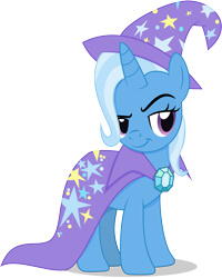 Size: 7459x9314 | Tagged: safe, artist:thatusualguy06, trixie, pony, unicorn, boast busters, .ai available, :t, absurd resolution, cape, clothes, female, hat, lidded eyes, mare, simple background, smug, smugxie, solo, transparent background, trixie's cape, trixie's hat, vector