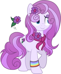 Size: 1599x1936 | Tagged: safe, artist:dayspringsentryyt, oc, oc only, earth pony, pony, female, magical lesbian spawn, mare, offspring, parent:kerfuffle, parent:petunia petals, simple background, solo, transparent background