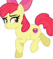 Size: 1927x2162 | Tagged: safe, artist:r4hucksake, apple bloom, earth pony, pony, g4, female, mare, older, simple background, smiling, solo, the cmc's cutie marks, transparent background, vector