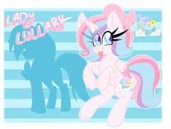 Size: 1280x966 | Tagged: safe, artist:ladylullabystar, oc, oc only, oc:lullaby star, alicorn, pony, :p, alicorn oc, female, horn, long eyelashes, mare, solo, tongue out, wings