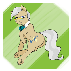 Size: 900x900 | Tagged: safe, artist:sewlde, mayor mare, earth pony, pony, g4, butt, looking at you, plot, solo, underhoof