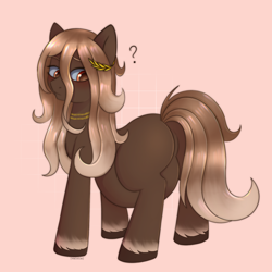 Size: 2048x2048 | Tagged: safe, artist:vaiola, oc, oc only, earth pony, pony, belly, big belly, big eyes, blushing, chubby, colored, commission, confused, cute, earth pony oc, eyebrows, fetish, full body, high res, huge belly, jewelry, long hair, looking back, necklace, pregnant, pudge, pudgy, question mark, simple background, solo, ych result