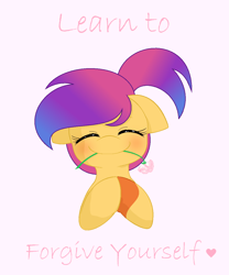 Size: 1000x1200 | Tagged: safe, artist:darbypop1, oc, oc only, oc:masky, pony, eyes closed, female, flower, mare, positive ponies, solo