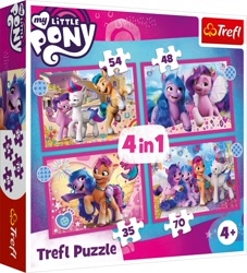 Size: 1235x1358 | Tagged: safe, trefl, hitch trailblazer, izzy moonbow, pipp petals, sunny starscout, zipp storm, g5, official, abstract background, badge, bag, mane five, merchandise, my little pony logo, puzzle, puzzle box, satchel, selfie, simple background, volumetric mouth, white background, zipp storm is not amused