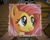 Size: 1280x1024 | Tagged: safe, artist:pix3m, artist:twedis, fluttershy, pony, g4, 2b2t, bust, cute, daaaaaaaaaaaw, female, game screencap, minecraft, minecraft pixel art, pixel art, portrait, shyabetes, smiling, solo