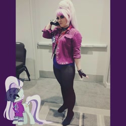 Size: 1080x1080 | Tagged: safe, artist:pastel bubblegum, coloratura, earth pony, human, pony, g4, clothes, cosplay, costume, countess coloratura, female, irl, irl human, mare, photo