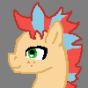 Size: 100x100 | Tagged: safe, artist:joan-grace, oc, oc only, earth pony, pony, animated, blinking, bust, earth pony oc, freckles, gif, male, solo, stallion