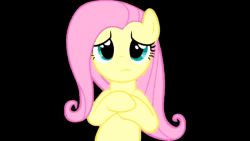 Size: 1280x720 | Tagged: safe, ai assisted, ai content, fifteen.ai, fluttershy, pegasus, pony, g4, animated, black background, crying, fluttercry, simple background, solo, sound, webm, youtube link