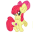 Size: 762x778 | Tagged: safe, artist:mlpsunsetxxz, apple bloom, earth pony, pony, g4, chest fluff, female, filly, solo