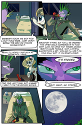 Size: 1280x1949 | Tagged: safe, artist:candyclumsy, spike, comic:revolution of harmony, g4, alcohol, bed, drake, female, mare, moon, older, older spike