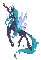 Size: 1389x2048 | Tagged: safe, artist:dreamyri, queen chrysalis, changeling, changeling queen, g4, crown, female, jewelry, regalia, solo