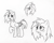 Size: 600x476 | Tagged: safe, artist:srmario, oc, oc only, oc:doctiry, alicorn, pony, alicorn oc, broken horn, bust, female, freckles, grayscale, horn, lineart, mare, monochrome, open mouth, simple background, traditional art, white background, wings