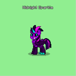 Size: 400x400 | Tagged: safe, twilight sparkle, pony, pony town, equestria girls, g4, midnight sparkle