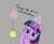 Size: 1764x1464 | Tagged: safe, artist:librarylonging, twilight sparkle, oc, oc:anon, pony, unicorn, g4, gray background, hypnosis, lip bite, magic, magic aura, pocket watch, simple background, solo, text