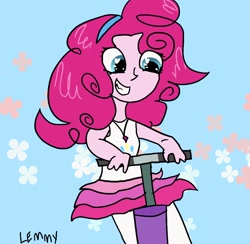 Size: 1024x1000 | Tagged: safe, artist:lemmywynks, pinkie pie, equestria girls, g4, pogo stick