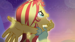 Size: 3410x1920 | Tagged: safe, screencap, sunset shimmer, equestria girls, g4, my little pony equestria girls: rainbow rocks, my past is not today, female, high res, open mouth, solo