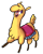 Size: 1482x1854 | Tagged: safe, artist:hitsuji, paprika (tfh), alpaca, them's fightin' herds, carpet, cloven hooves, community related, female, looking up, simple background, smiling, solo, style emulation, transparent background