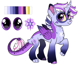 Size: 1962x1651 | Tagged: safe, artist:moccabliss, oc, oc only, oc:aurora sparkle, alicorn, hybrid, pony, female, interspecies offspring, offspring, parent:discord, parent:twilight sparkle, parents:discolight, simple background, solo, transparent background