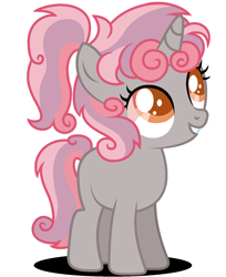 Size: 1208x1484 | Tagged: safe, artist:amicasecretuwu, oc, oc only, oc:gamesweet, pony, unicorn, female, filly, offspring, parent:button mash, parent:sweetie belle, parents:sweetiemash, solo