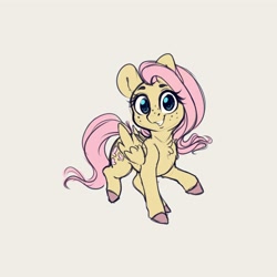 Size: 4000x4000 | Tagged: safe, artist:miokomata, fluttershy, pegasus, pony, g4, absurd resolution, chest fluff, colored hooves, cute, female, freckles, freckleshy, looking at you, mare, shyabetes, simple background, smiling, smiling at you, solo