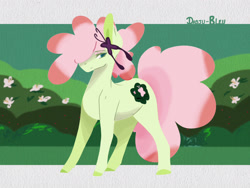 Size: 2048x1536 | Tagged: safe, artist:artfestation, oc, oc only, earth pony, pony, colored hooves, earth pony oc, flower, flower in hair, solo