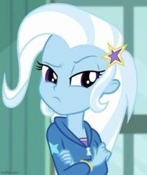 Size: 500x595 | Tagged: safe, screencap, trixie, a little birdie told me, equestria girls, g4, my little pony equestria girls: better together, cropped