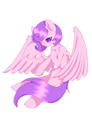 Size: 2165x2886 | Tagged: safe, artist:bonecrow, oc, oc only, oc:candlelight warmth, pegasus, pony, unicorn, chest fluff, female, high res, horn, mare, simple background, spread wings, transparent background, unicorn oc, wings