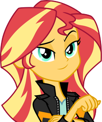 Size: 3000x3599 | Tagged: safe, artist:cloudy glow, sunset shimmer, equestria girls, g4, my little pony equestria girls: friendship games, clothes, female, high res, jacket, simple background, solo, transparent background, vector