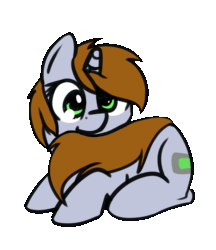 Size: 639x739 | Tagged: safe, artist:neuro, derpibooru exclusive, edit, oc, oc only, oc:littlepip, pony, unicorn, fallout equestria, animated, behaving like a cat, biting, cute, female, gif, mare, nom, ocbetes, pipabetes, silly, silly pony, simple background, solo, tail bite, transparent background