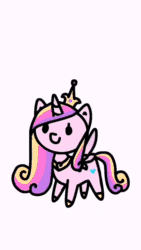 Size: 576x1024 | Tagged: safe, artist:mlp.light, princess cadance, queen chrysalis, changeling, changeling queen, pony, g4, animated, drawing, female, mlp.light, music, sound, tiktok, transformation, video, webm