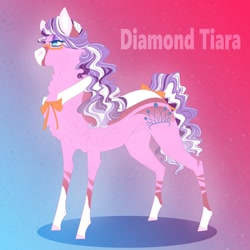 Size: 2000x2000 | Tagged: safe, artist:inisealga, diamond tiara, earth pony, pony, g4, female, high res, mare, redesign, simple background