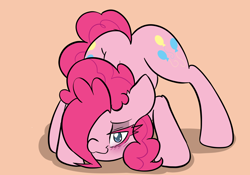 Size: 2388x1668 | Tagged: safe, artist:steelsoul, pinkie pie, earth pony, pony, g4, balloonbutt, bedroom eyes, blushing, both cutie marks, butt, face down ass up, female, jack-o challenge, mare, meme, plot, wingding eyes