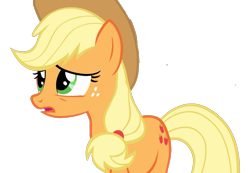 Size: 1479x1022 | Tagged: safe, derpibooru exclusive, edit, edited screencap, screencap, applejack, earth pony, pony, g4, the return of harmony, female, open mouth, simple background, solo, transparent background