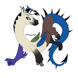 Size: 2000x2000 | Tagged: safe, artist:renhorse, oc, oc only, oc:doppel, draconequus, high res, male, simple background, solo, transparent background