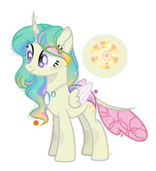 Size: 998x1092 | Tagged: safe, artist:moonnightshadow-mlp, oc, oc only, oc:sunrise, changepony, hybrid, pony, base used, female, offspring, parent:princess celestia, parent:thorax, parents:thoralestia, simple background, solo, transparent background