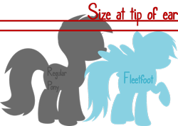 Size: 1280x909 | Tagged: safe, artist:ask-fleetfoot, fleetfoot, pegasus, pony, g4, ask-fleetfoot, female, mare, silhouette, simple background, size comparison, tail, transparent background, wings