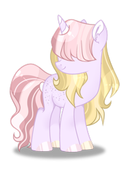 Size: 1280x1766 | Tagged: safe, artist:lilywolfpie, oc, oc only, pony, unicorn, female, hair over eyes, mare, simple background, solo, transparent background