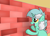 Size: 3395x2459 | Tagged: safe, artist:background basset, lyra heartstrings, pony, unicorn, g4, brick wall, bust, high res, meme, ponified meme, solo, talking