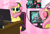 Size: 6800x4644 | Tagged: safe, artist:kittyrosie, fluttershy, human, pegasus, pony, g4, blushing, computer, cute, daaaaaaaaaaaw, female, friday night funkin', gamershy, hatsune miku, headset, livestream, mare, open mouth, playing, shyabetes, sitting, solo, streaming, vlog, vocaloid