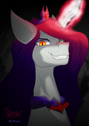 Size: 3307x4677 | Tagged: safe, artist:sforcetheartist, oc, oc only, alicorn, original species, pony, antagonist, female, mare, oc villain