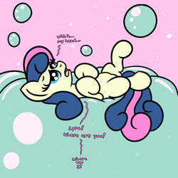 Size: 2000x2000 | Tagged: safe, artist:dafiltafish, bon bon, sweetie drops, earth pony, pony, comic:day by day, g4, dialogue, dizzy, female, high res, mare, solo, text