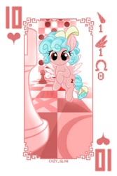 Size: 624x936 | Tagged: safe, artist:ca(oh)2, edit, cozy glow, g4, card game, chess, cropped, playing card, poker, solo