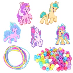 Size: 2000x2000 | Tagged: safe, hitch trailblazer, izzy moonbow, pipp petals, sunny starscout, zipp storm, earth pony, pegasus, pony, unicorn, g5, official, female, high res, male, mane five, mare, merchandise, stallion, toy