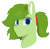 Size: 3090x3016 | Tagged: safe, artist:cold blight, oc, oc only, oc:lief, pony, cute, ear fluff, female, floppy ears, high res, lineless, ponytail, simple background, smiling, solo, transparent background