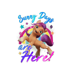 Size: 1200x1200 | Tagged: safe, sunny starscout, earth pony, pony, g5, my little pony: a new generation, official, cropped, design, female, mare, merchandise, shirt design, simple background, solo, text, transparent background