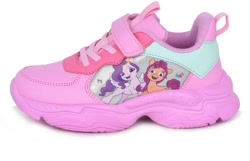 Size: 700x451 | Tagged: safe, pipp petals, sunny starscout, earth pony, pegasus, pony, g5, official, 2d, clothes, duo, female, mare, merchandise, shoes, sneakers